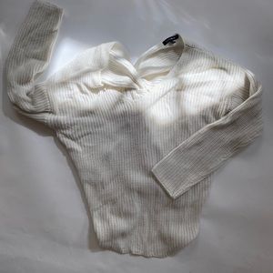 Knitted off the shoulder sweater